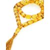 Exclusive Amber With Inclusions Barrel Beaded Rosary, image 