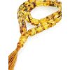 Unique Amber With Inclusions Islamic Rosary With Tassel, image 