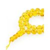 33 Lemon Amber Ball Beaded Islamic Rosary, image 