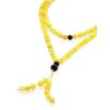 Honey Amber Buddhist Prayer Beads With Dangle, image 