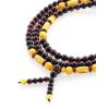 108 Multicolor Amber Mala Beads With Dangle, image 