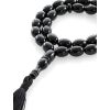 33 Black Amber Olive Beaded Muslim Rosary With Tassel, image 