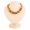 Raw Amber Beaded Necklace, image 