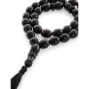 33 Olive Beaded Islamic Rosary With Dark Tassel, image 