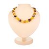 Faceted Amber Beaded Necklace, image 