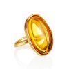 Amber Cocktail Ring With Insect Inclusions The Clio, Ring Size: Adjustable, image 