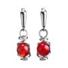 Classy Baltic Amber Earrings In Sterling Silver The Flamenco, image 