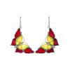 Amber Butterfly Dangles In Sterling Silver The April, image 