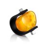 One Size Mens Ring With Amber The Grunge, Ring Size: / 23, image 