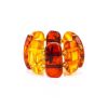Two-Toned Amber Elastic Ring, Ring Size: Adjustable, image 