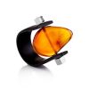 Designer Unisex Ring With Genuine Amber The Grunge, Ring Size: 13 / 22, image 