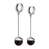 Silver Dangles With Cherry Amber The Paris, image 