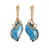 Golden Drop Earrings With Synthetic Topazes The Serenade, image 
