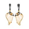 Filigree Gold-Plated Earrings With Natural Mammoth Tusk The Era, image 