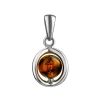 Baltic Amber Pendant In Sterling Silver The Flamenco, image 