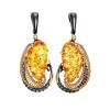 Gold Plated Amber Dangles The Triumph, image 