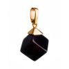 Geometric Amber Pendant In Gold-Plated Silver The Sugar, image 