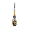 Elegant Gold Plated Amber Pendant The Roxanne, image 