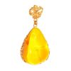 Bold Lemon Amber Pendant In Gold-Plated Silver The Cascade, image 