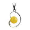 Baltic Amber Pendant In Sterling Silver The Flamenco, image 