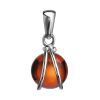 Baltic Amber Pendant In Sterling Silver The Flamenco, image 