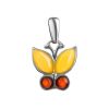 Multicolor Amber Butterfly Pendant The April, image 