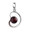 Baltic Amber Pendant In Sterling Silver The Flamenco, image 