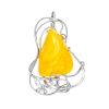 Honey Amber Brooch In Sterling Silver The Rialto, image 