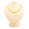 Unpolished Amber Beaded Necklace, image 