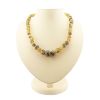 Hammer Cut Amber Necklace The Meteor, image 