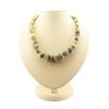 White Amber Ball Beaded Necklace The Meteor, image 