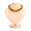 Unpolished Cognac Amber Beaded Necklace, image 
