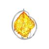 Exclusive Lemon Amber Brooch In Sterling Silver The Rialto, image 