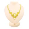 Braided Necklace With Amber And Glass Beads The Fable, image 