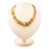 Unpolished Amber Beaded Necklace, image 