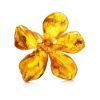 Cognac Amber Floral Brooch The Volcano, image 