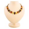 Natural Amber Flat Beaded Necklace The Cleopatra, image 