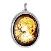 Amber Brooch With Intaglio The Nymph, image 