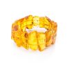 Bold Amber Flat Beaded Bracelet The Volcano, image 