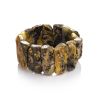 Bold Amber Flat Beaded Bracelet The Volcano, image 