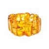 Lemon Amber Flat Beaded Bracelet The Volcano, image 