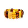 Multicolor Amber Flat Beaded Bracelet, image 