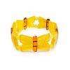 Multicolor Amber Stretch Bracelet The Butterfly, image 