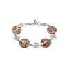 Amazing Symbolic Gift The Tree Of Life Bracelet Made in Amber And Sterling Silver, image 