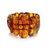 Cognac Amber Stretch Bracelet The Volcano, image 