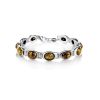 Green Amber Bracelet In Sterling Silver The Soprano, image 