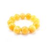 Butterscotch Amber Ball Beaded Bracelet, image 
