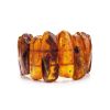 Statement Amber Flat Beaded Bracelet The Volcano, image 