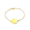 Laconic Gold Plated Bracelet With Natural Amber The Monaco, image 
