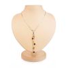 Silver Necklace With Multicolor Amber Dangles The Sugar, image 